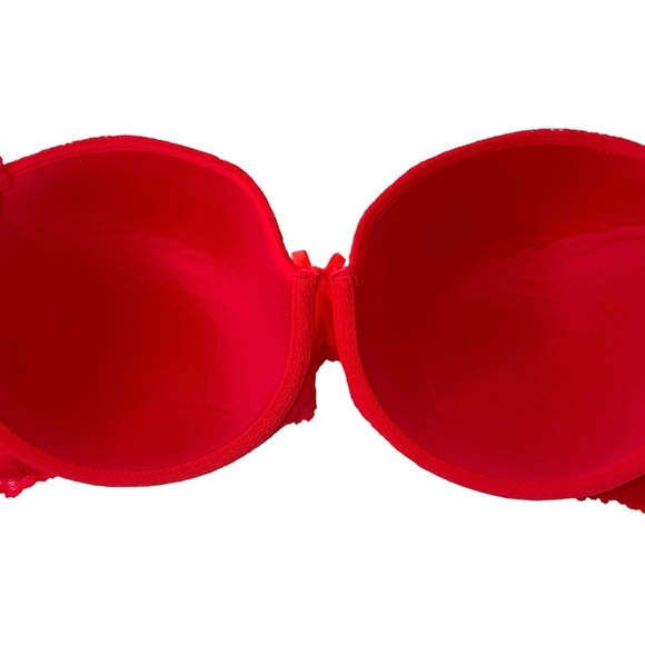 VICTORIA’S SECRET Dream Angel’s Lined Demi bra Pink Rhinestones 36DDD/36F - Picture 3 of 9